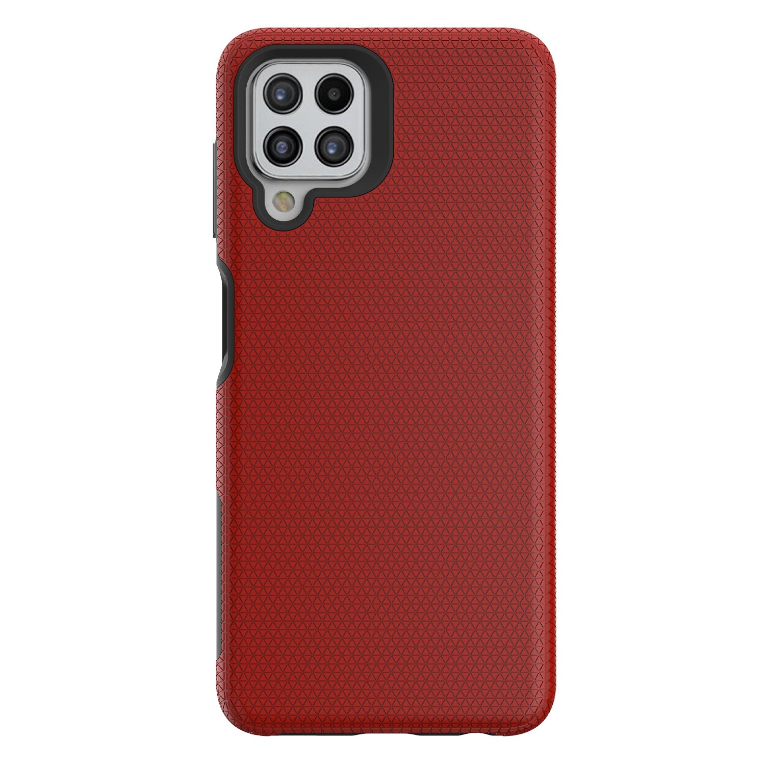 TPU PC Cover for Samsung Galaxy A22 4G (EU Version) Hybrid Case Triangle Military Grade Fall Protection Back Shell TPU PC Cover for Samsung Galaxy A22 4G (EU Version) Hybrid Case Triangle Military Grade Fall Protection Back Shell